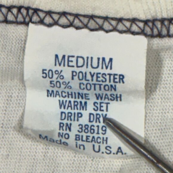 Vintage 80s Graphic Tee "Wine Women Walleye" Medium - Picture 5 of 8